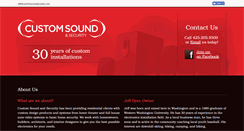 Desktop Screenshot of customsoundsecurity.com